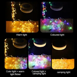 10m Solar String Lights for Camping & Outdoors