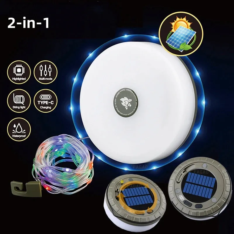 10m Solar String Lights for Camping & Outdoors