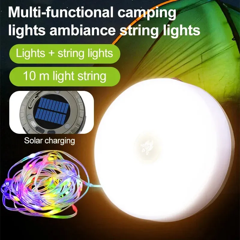 10m Solar String Lights for Camping & Outdoors