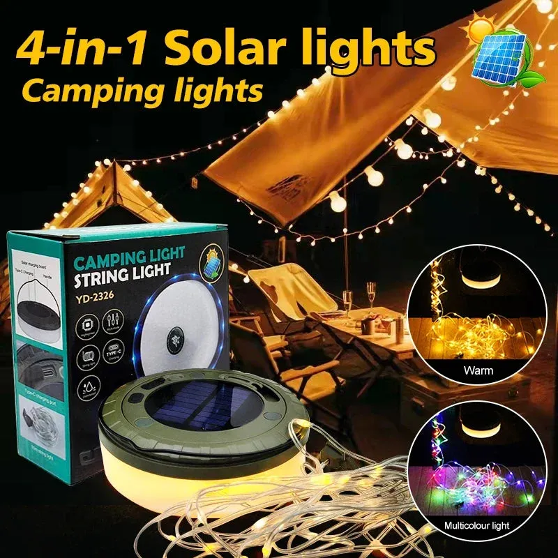 10m Solar String Lights for Camping & Outdoors