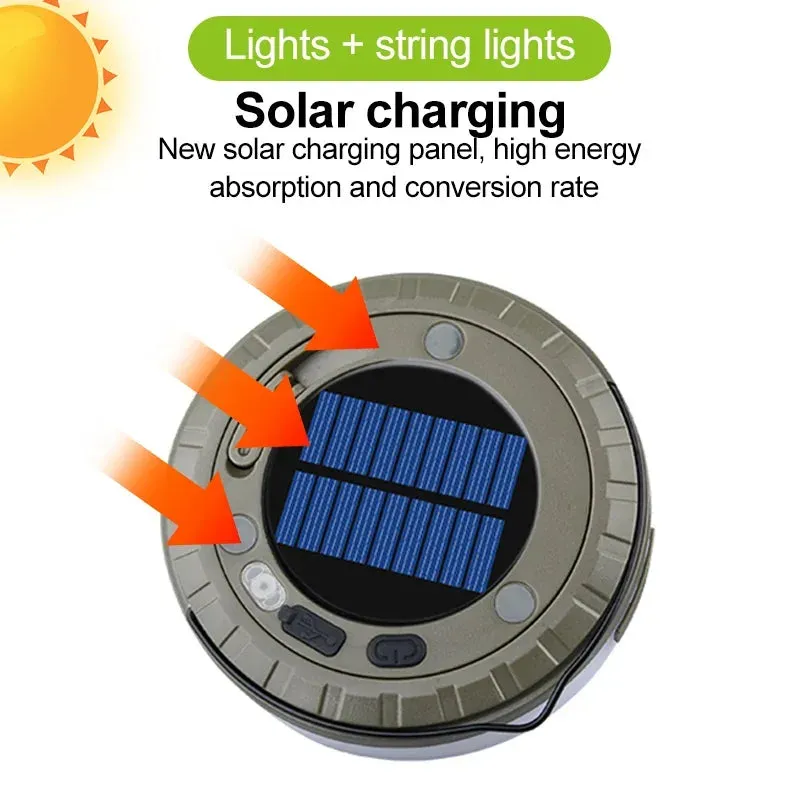 10m Solar String Lights for Camping & Outdoors
