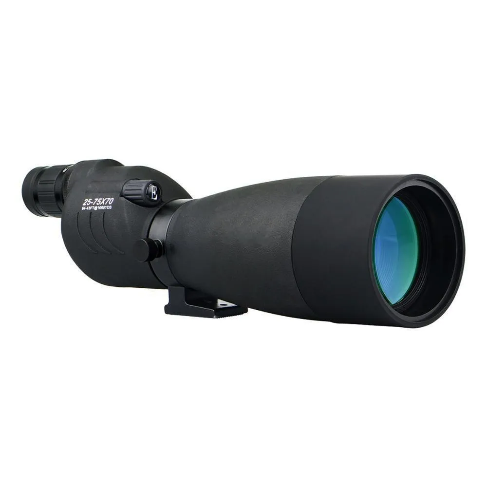 25-75x  70mm HD Spotting Scope (Black)