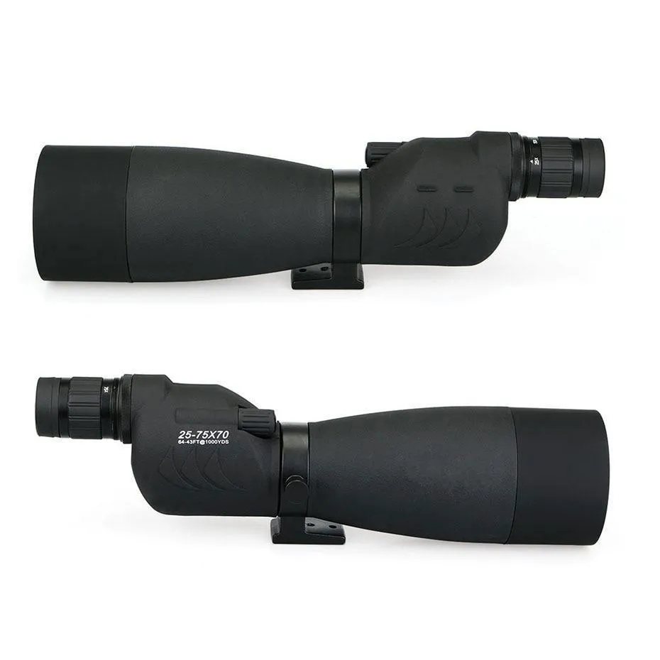 25-75x  70mm HD Spotting Scope (Black)