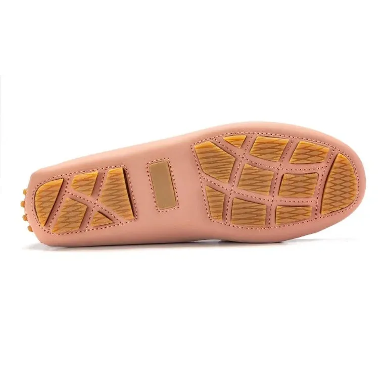2582 - Salmon Sahara Girls Mocassin Loafer