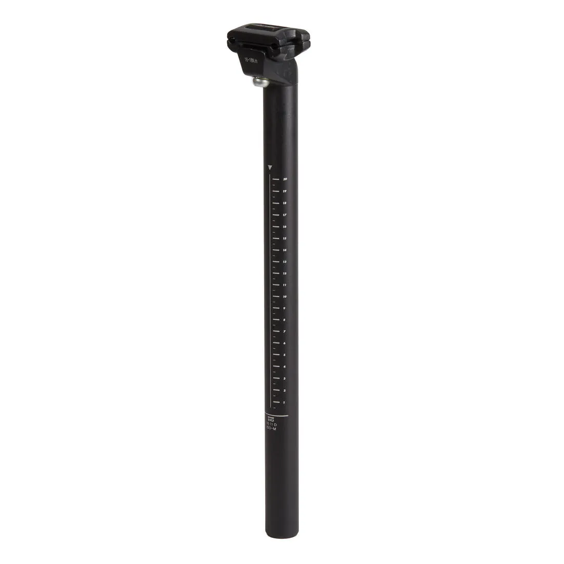 29.8 mm 350 mm Aluminium Seat Post with Clamp - Black