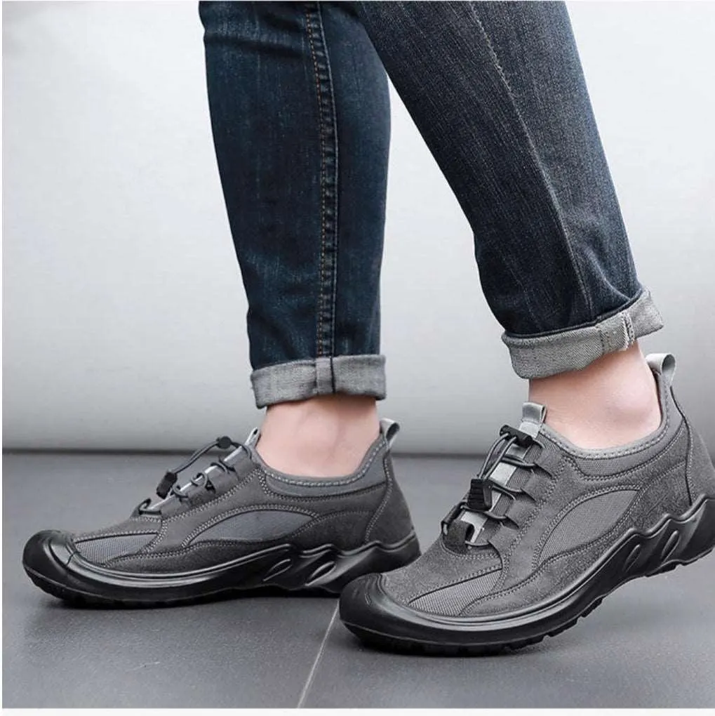 3 Anti Slip fabric upper soft PU sole Mens outdoor Lightweight breathable hiking Trails Shoes sneakers for men