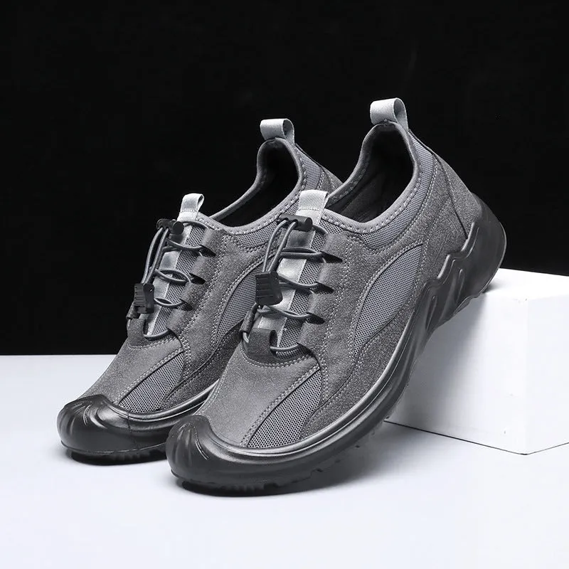 3 Anti Slip fabric upper soft PU sole Mens outdoor Lightweight breathable hiking Trails Shoes sneakers for men
