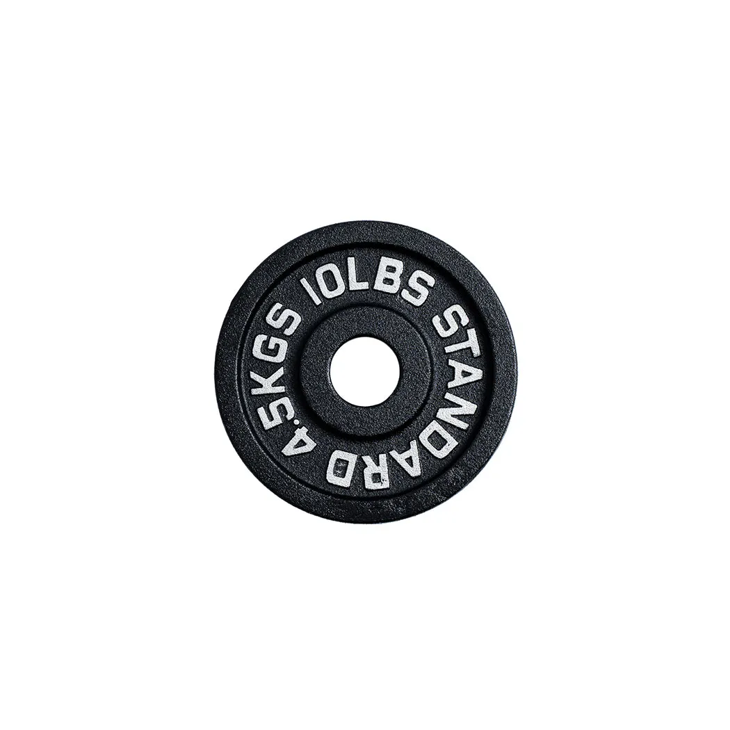 300 lb Cast Iron Olympic Plate   Bar Set