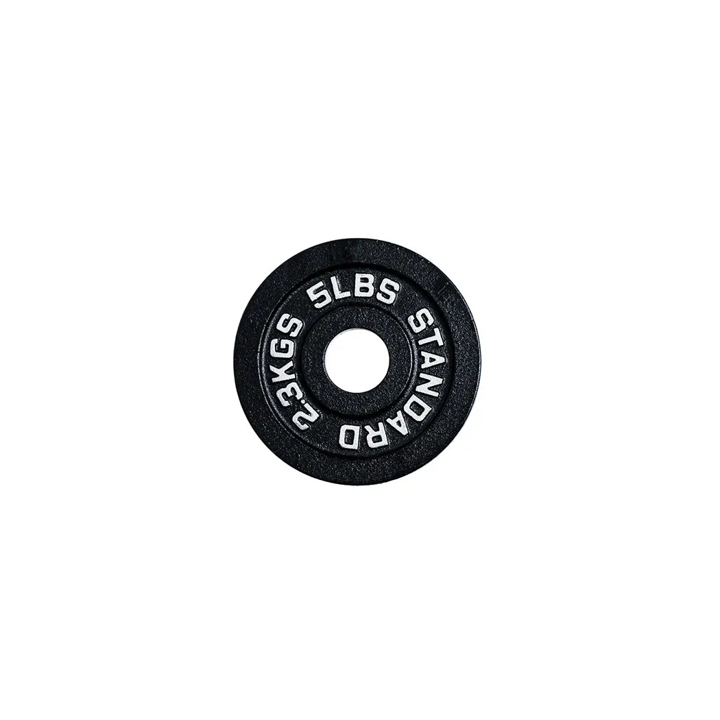 300 lb Cast Iron Olympic Plate   Bar Set
