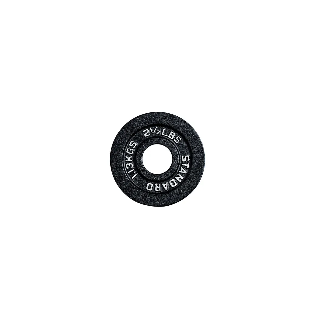300 lb Cast Iron Olympic Plate   Bar Set
