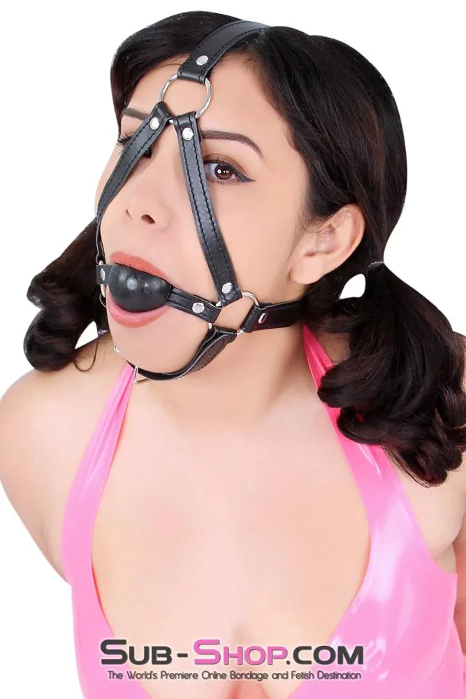 8994DL      Black Rubber Ballgag Bondage Trainer