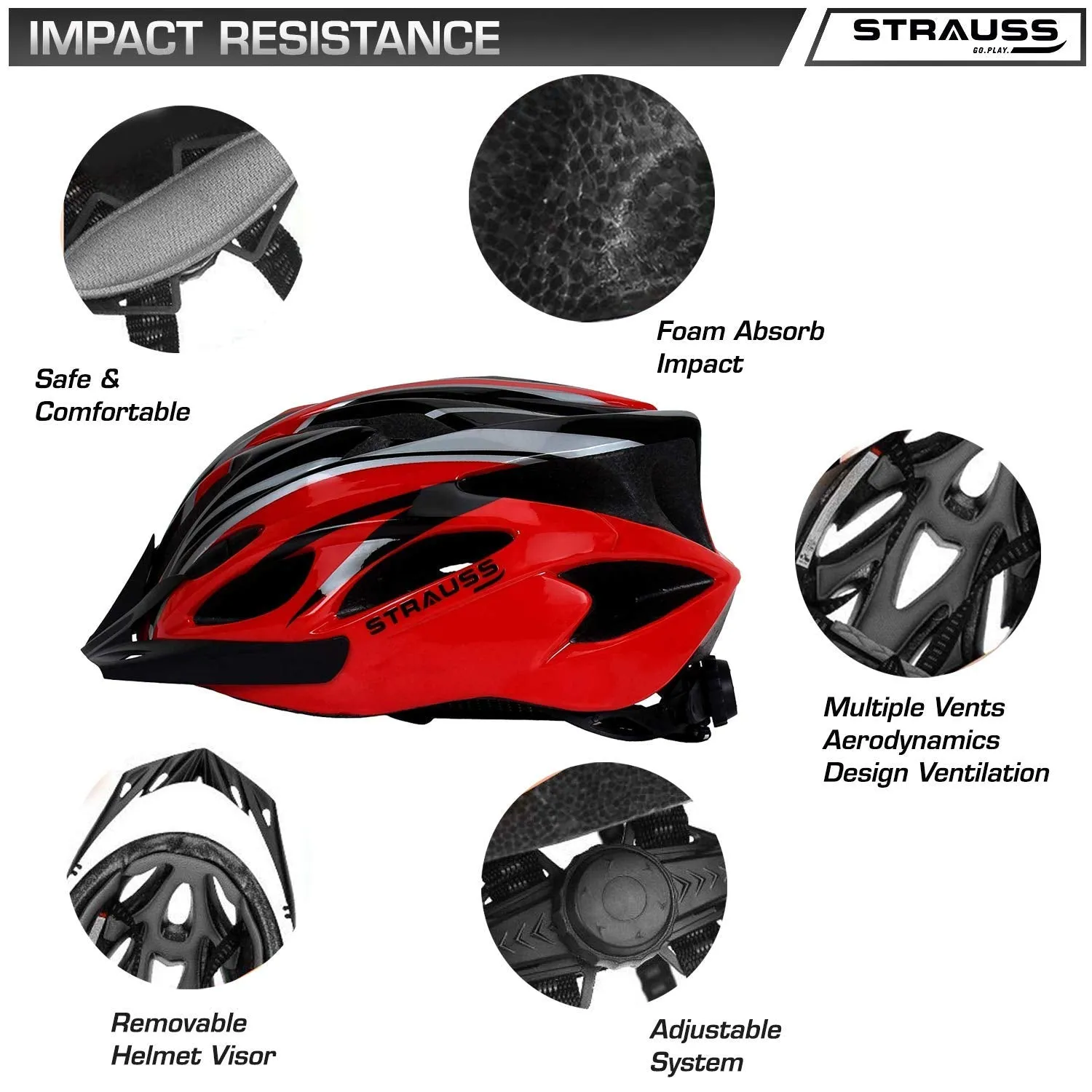 Adjustable Cycling Helmet |Lightweight Bicycle Helmet for Boy & Girl (Pack of 2)