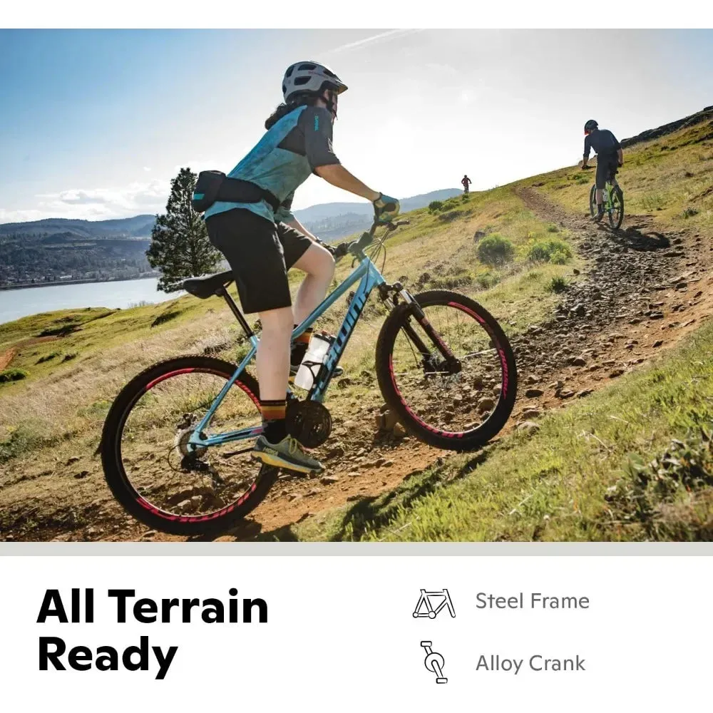 Aluminum and Steel Frame Mountain Bike