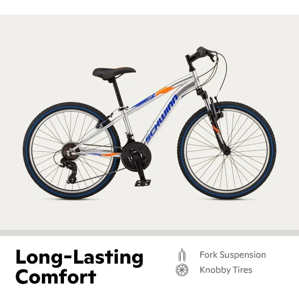 Aluminum and Steel Frame Mountain Bike