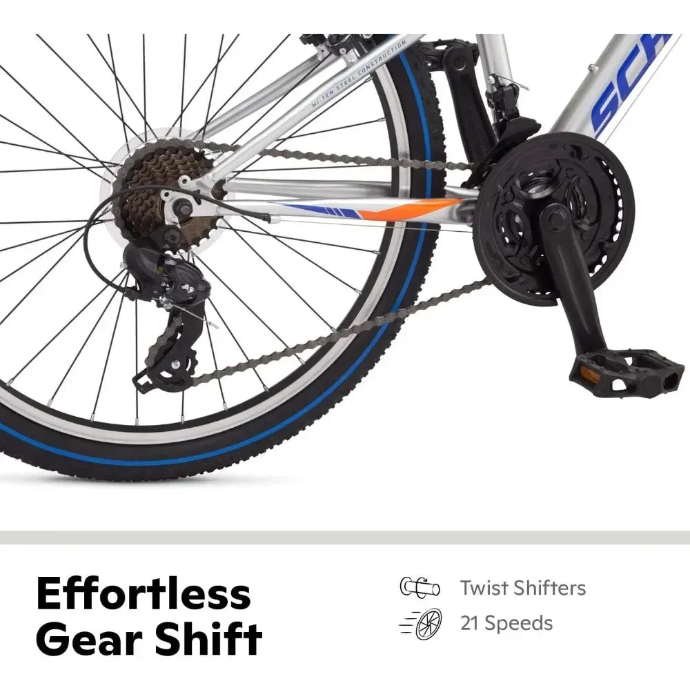 Aluminum and Steel Frame Mountain Bike