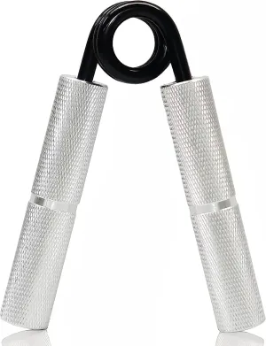 ALYV Metal Heavy Hand Grip and Wrist Strengthener Gripper - Resistance from 150LB Exerciser for Hand Grip Strength Trainer and Fingers (Silver)