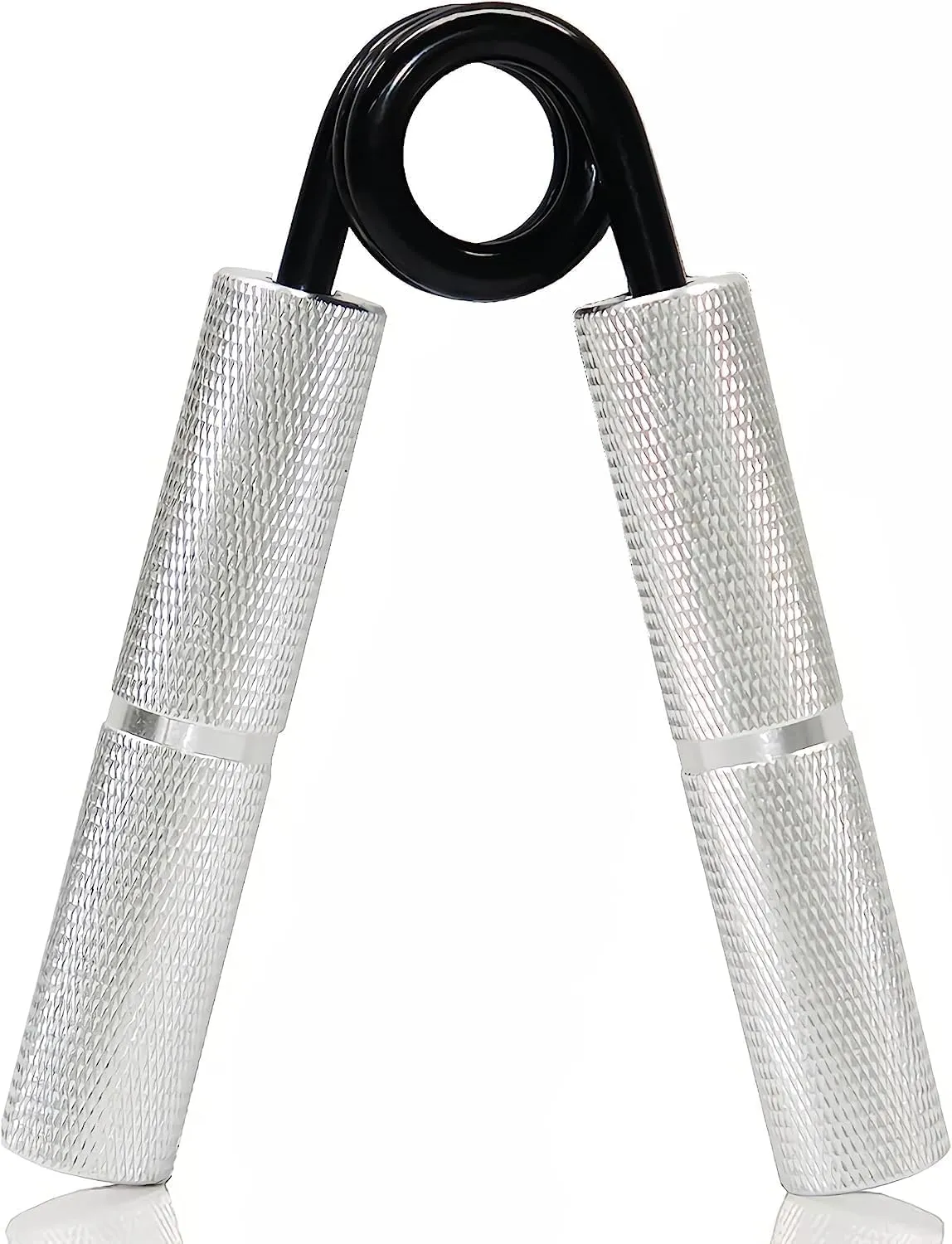 ALYV Metal Heavy Hand Grip and Wrist Strengthener Gripper - Resistance from 150LB Exerciser for Hand Grip Strength Trainer and Fingers (Silver)