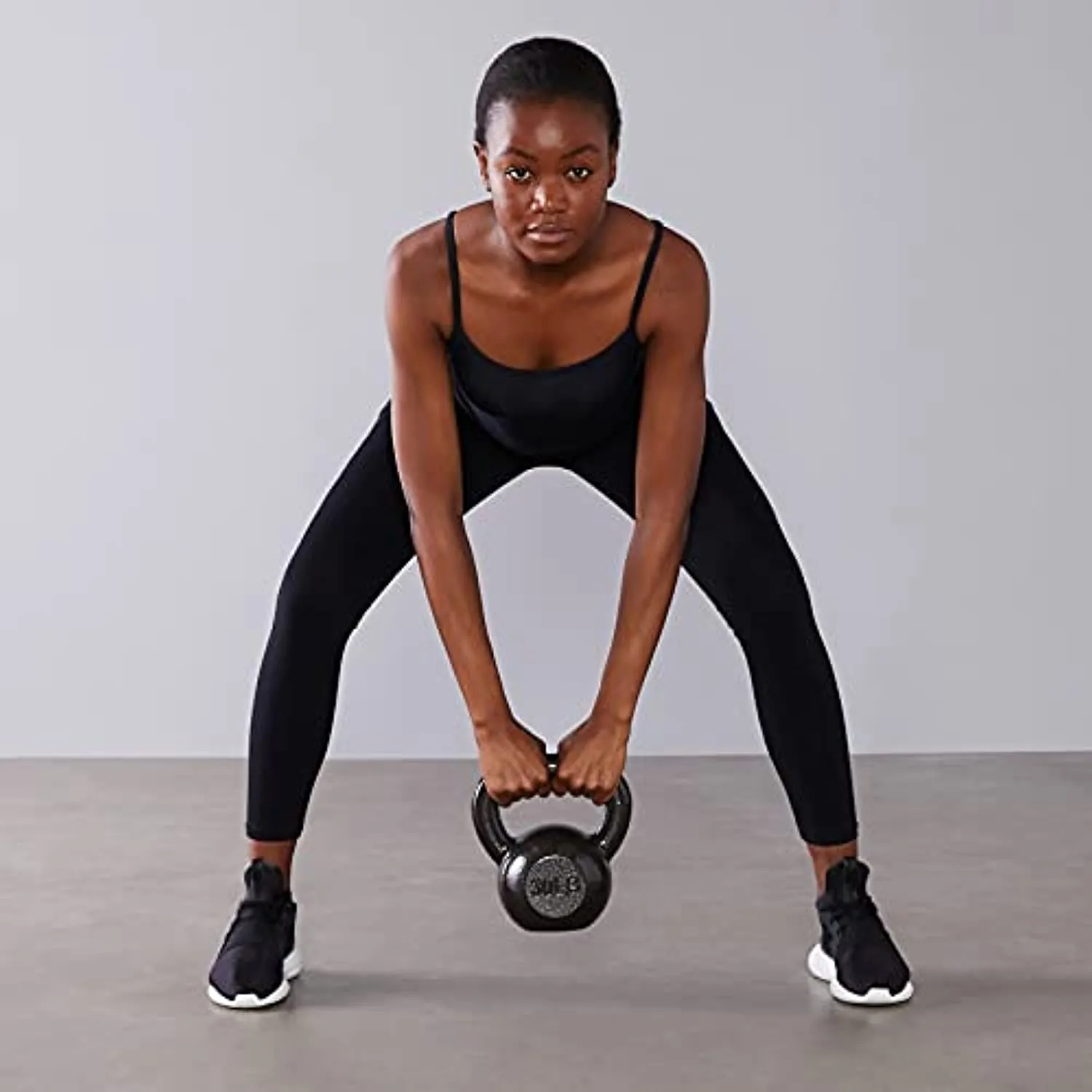 Amazon Basics Cast Iron Kettlebell - 30 Pounds, Black