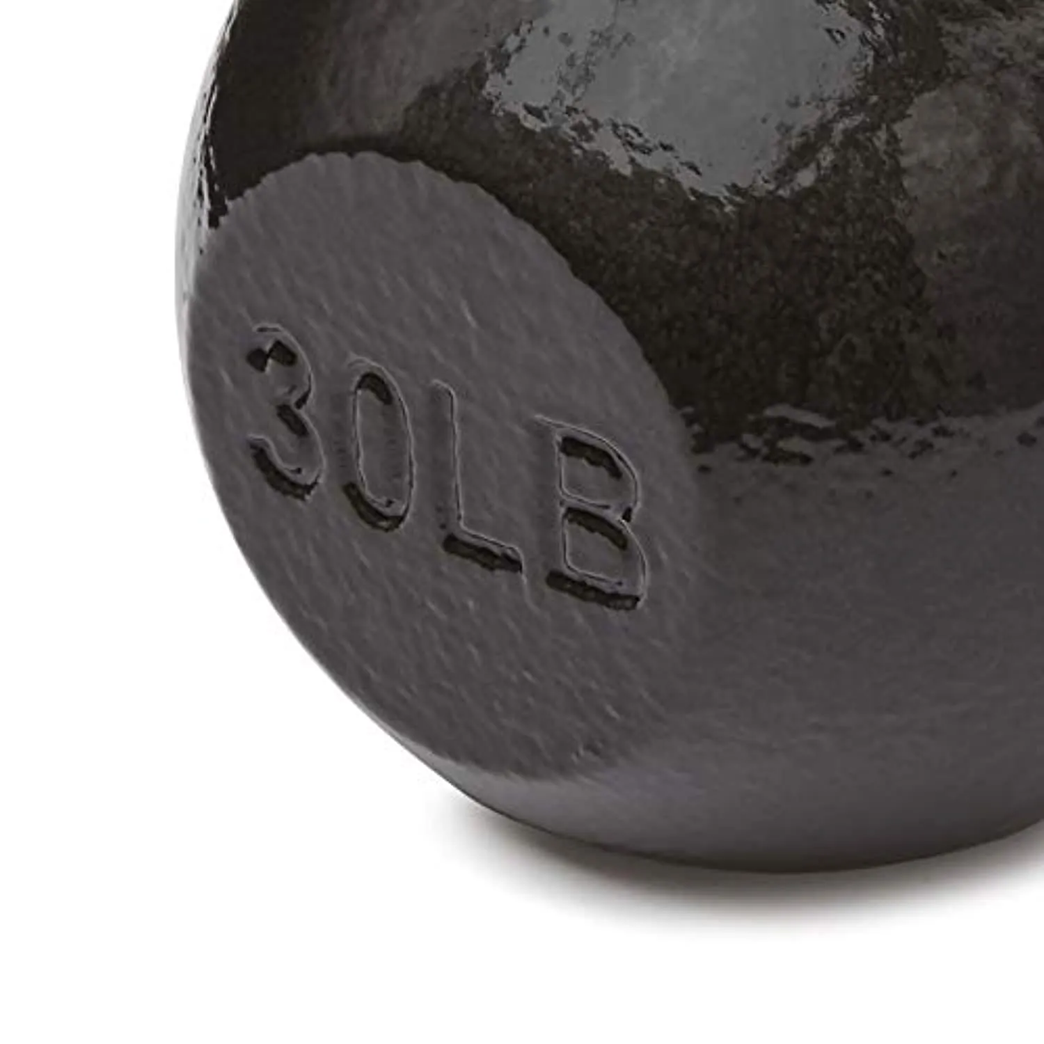 Amazon Basics Cast Iron Kettlebell - 30 Pounds, Black