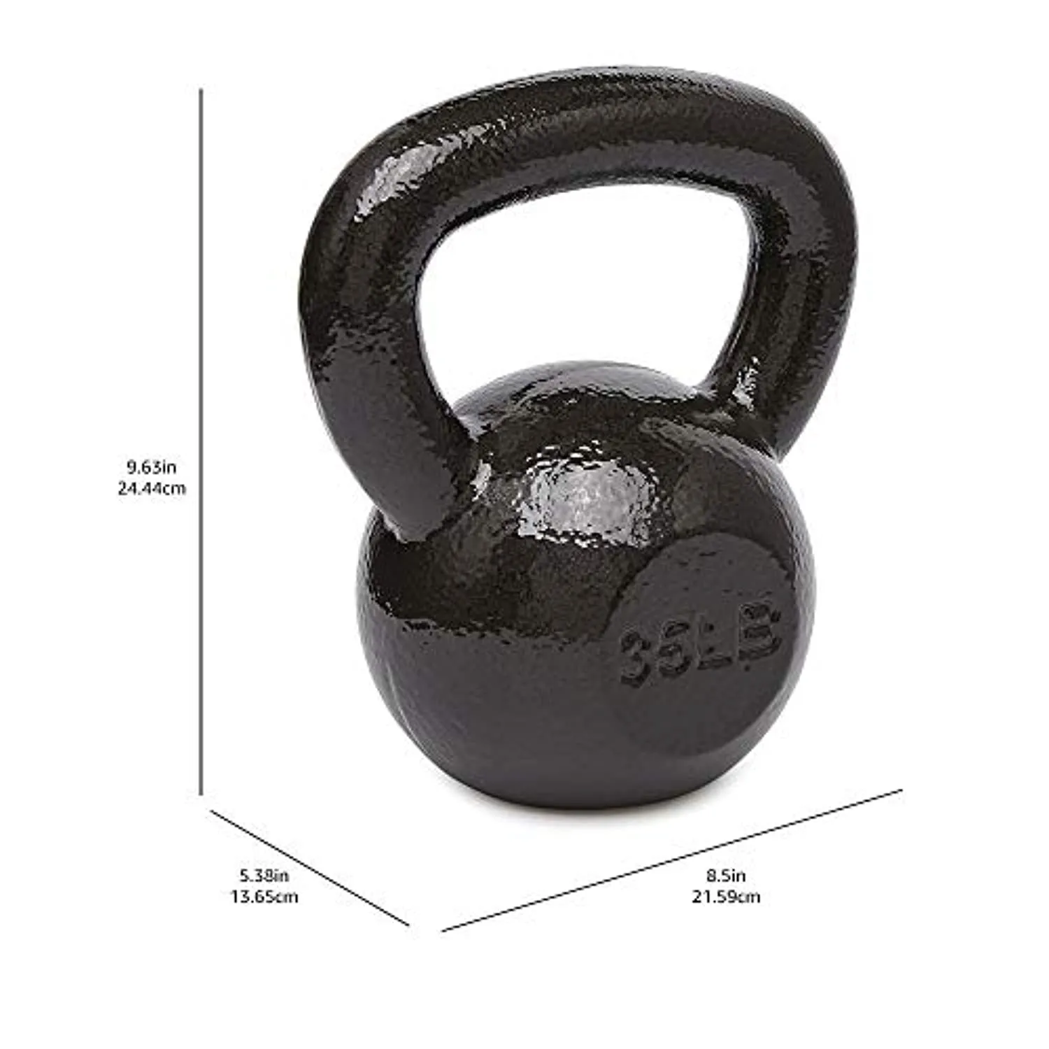 Amazon Basics Cast Iron Kettlebell Weight
