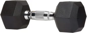 Amazon Basics Rubber Encased Hex Dumbbell Hand Weight