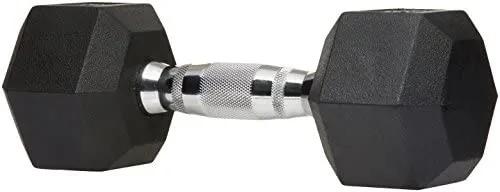 Amazon Basics Rubber Encased Hex Dumbbell Hand Weight