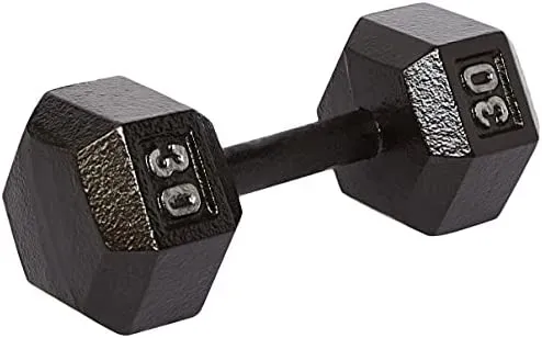 Amazon Basics Rubber Encased Hex Dumbbell Hand Weight