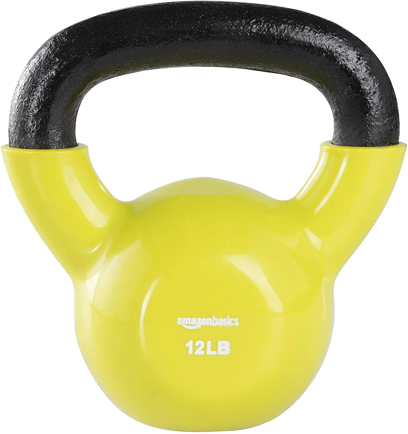 Amazon Basics Vinyl Coated Cast Iron Kettlebell Weight