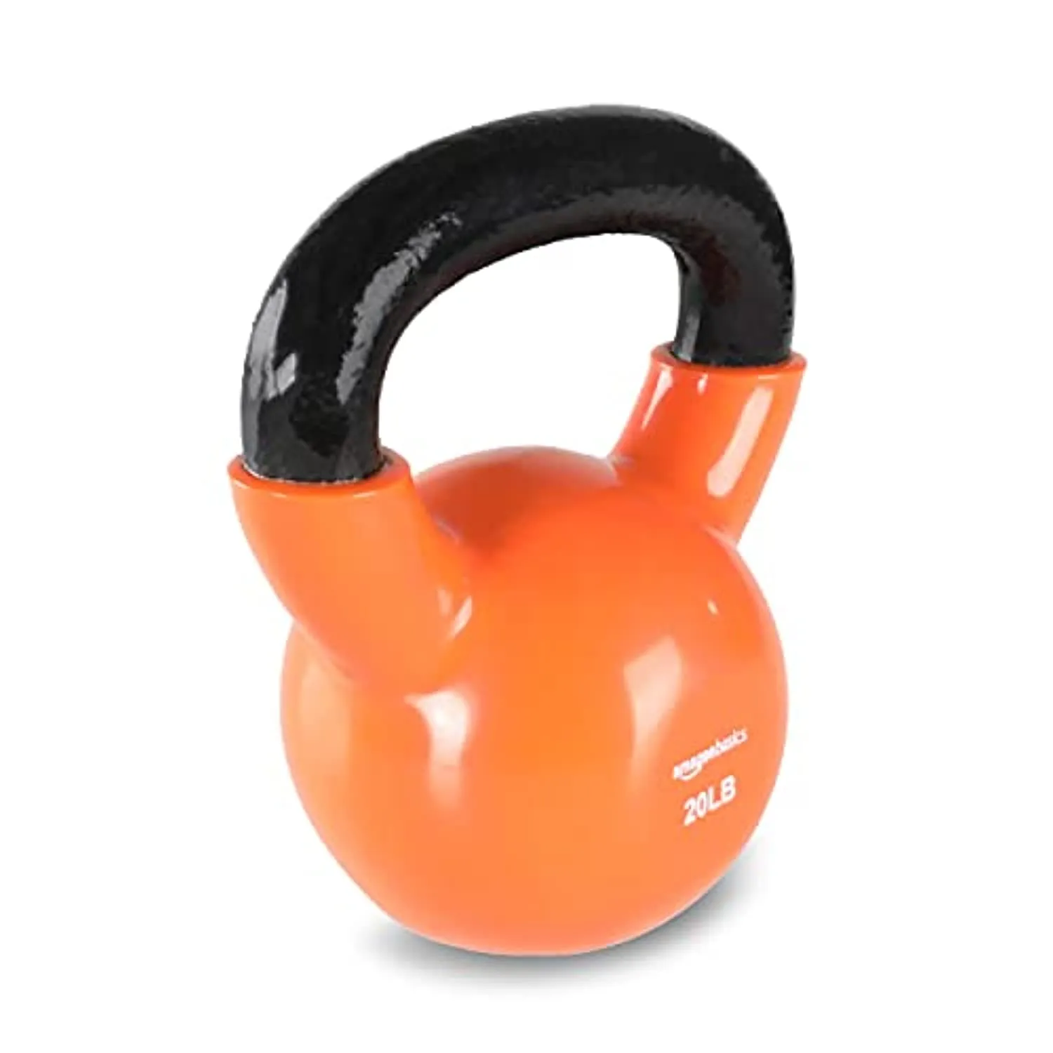 Amazon Basics Vinyl Coated Cast Iron Kettlebell Weight