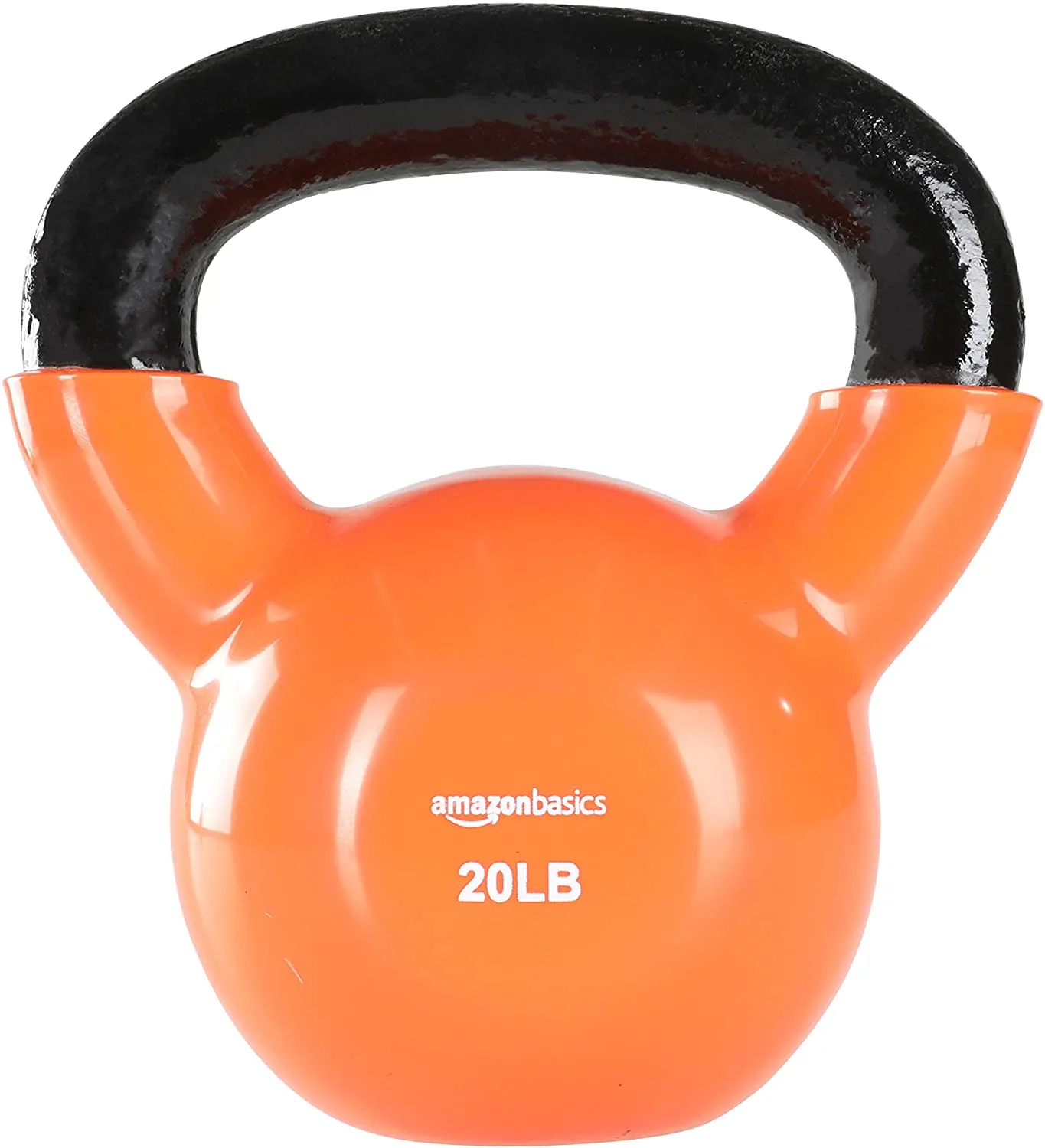 Amazon Basics Vinyl Coated Cast Iron Kettlebell Weight