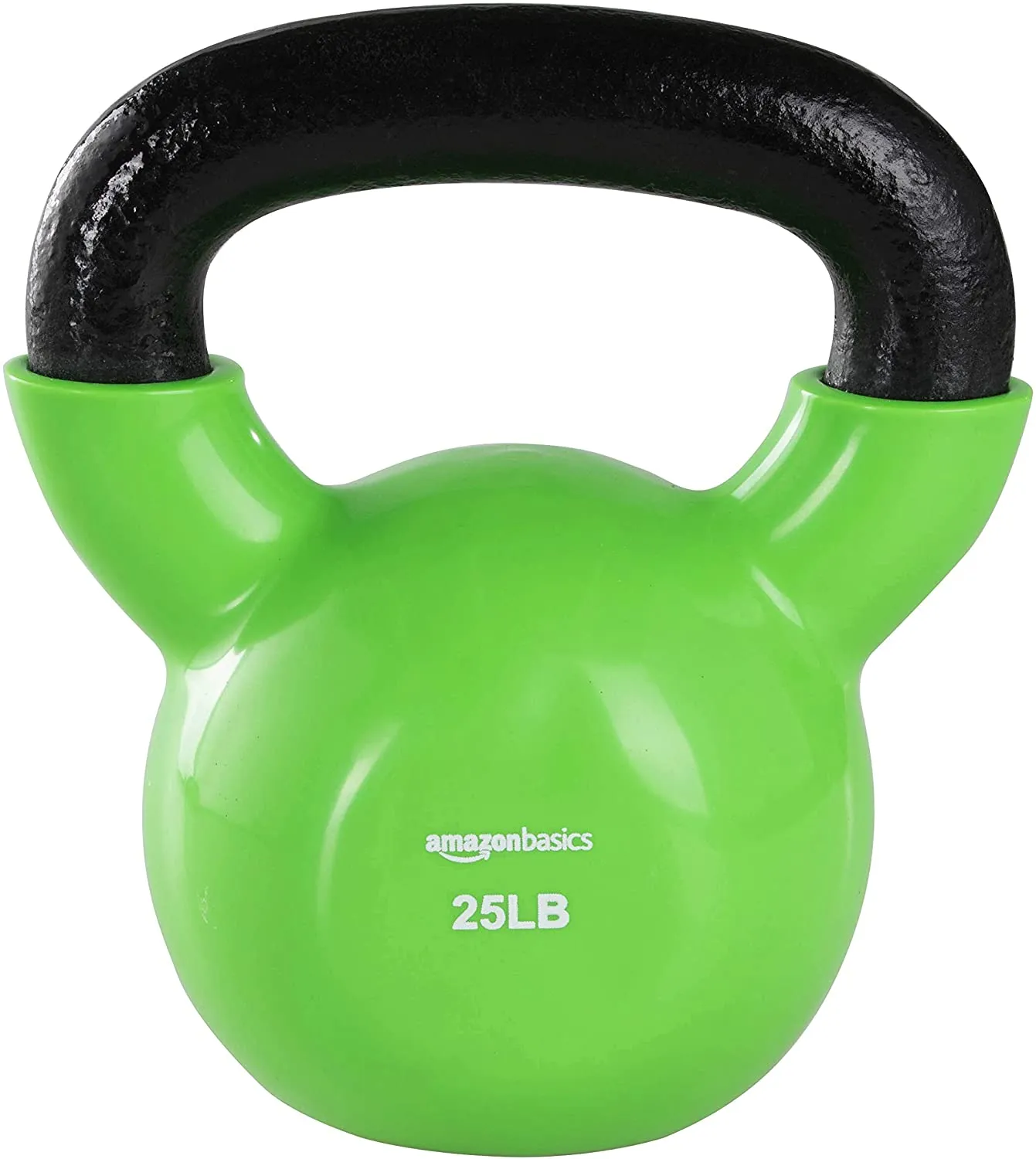 Amazon Basics Vinyl Coated Cast Iron Kettlebell Weight