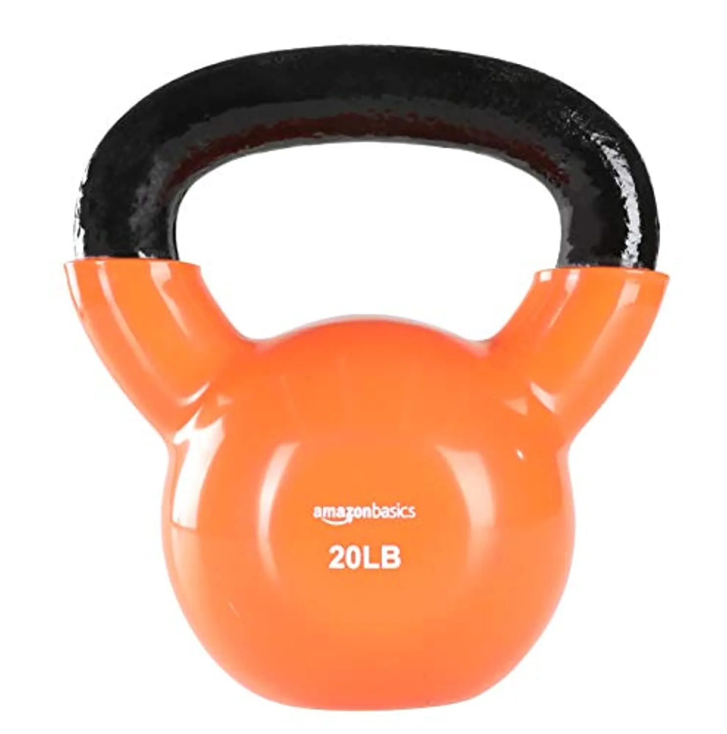 Amazon Basics Vinyl Coated Cast Iron Kettlebell Weight