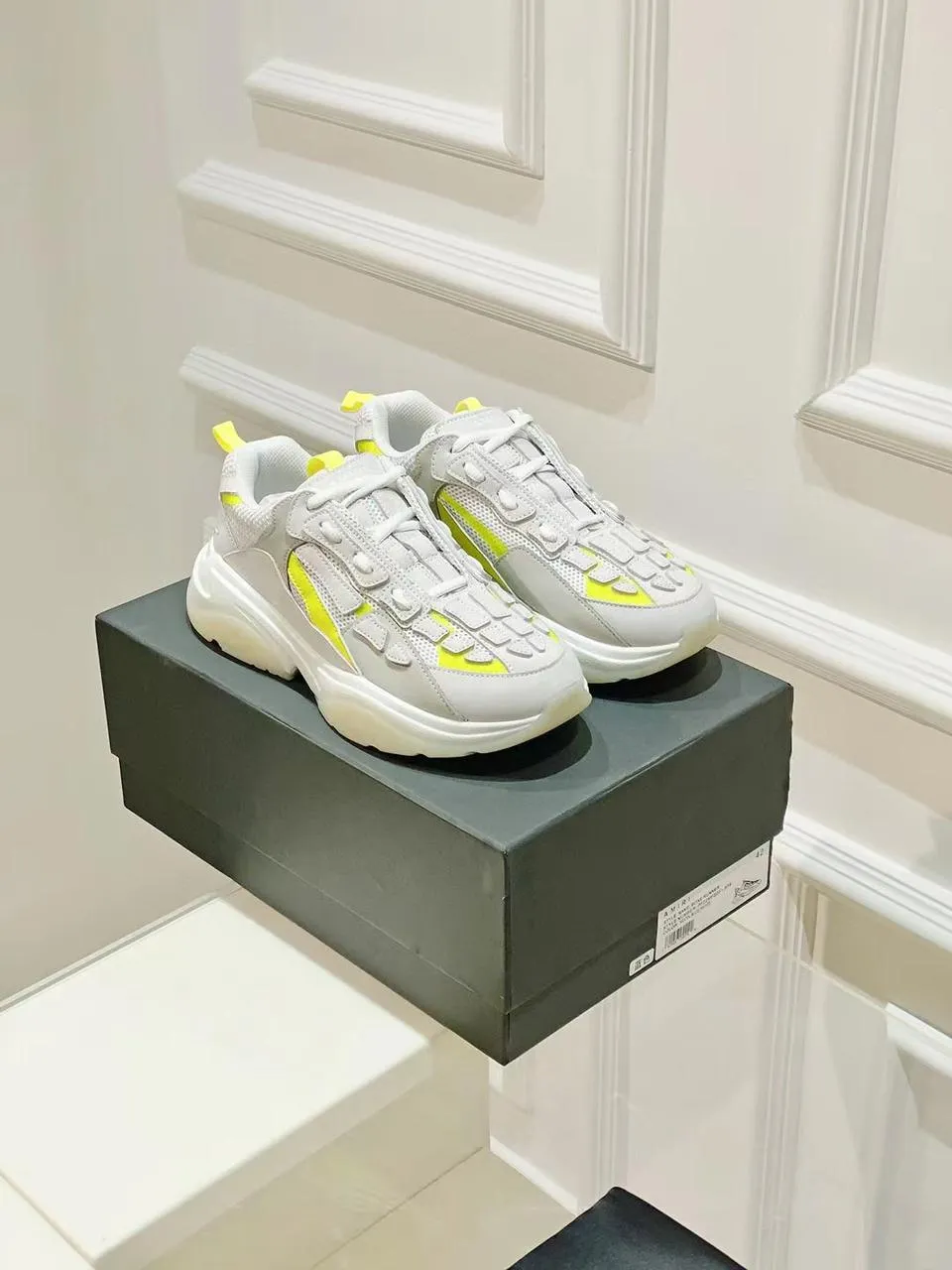 AMIRI || Bone Runner Low Top Suede Sneakers