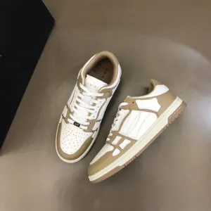 AMIRI || Bone Runner Skel Top Low 'White Brown'