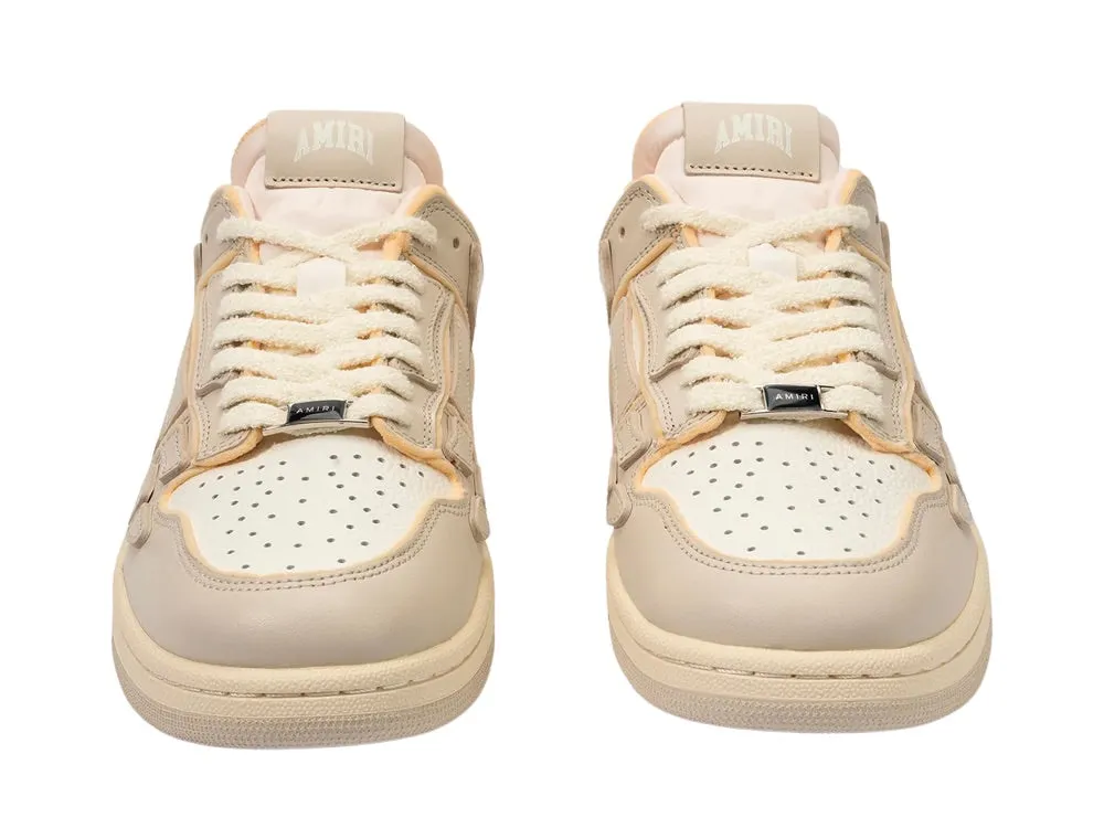 Amiri Collegiate Skeleton Low Top Birch White Sneaker