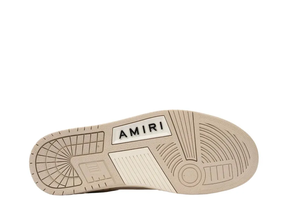 Amiri Collegiate Skeleton Low Top Birch White Sneaker