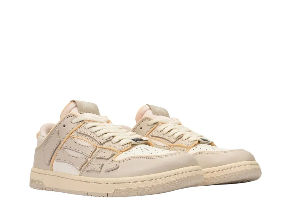 Amiri Collegiate Skeleton Low Top Birch White Sneaker