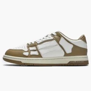 Amiri Skel Top Low White Brown