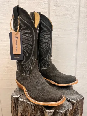 Anderson Bean Men's Granite Grey Safari Elephant Cutter Toe Cowboy Boots 338109