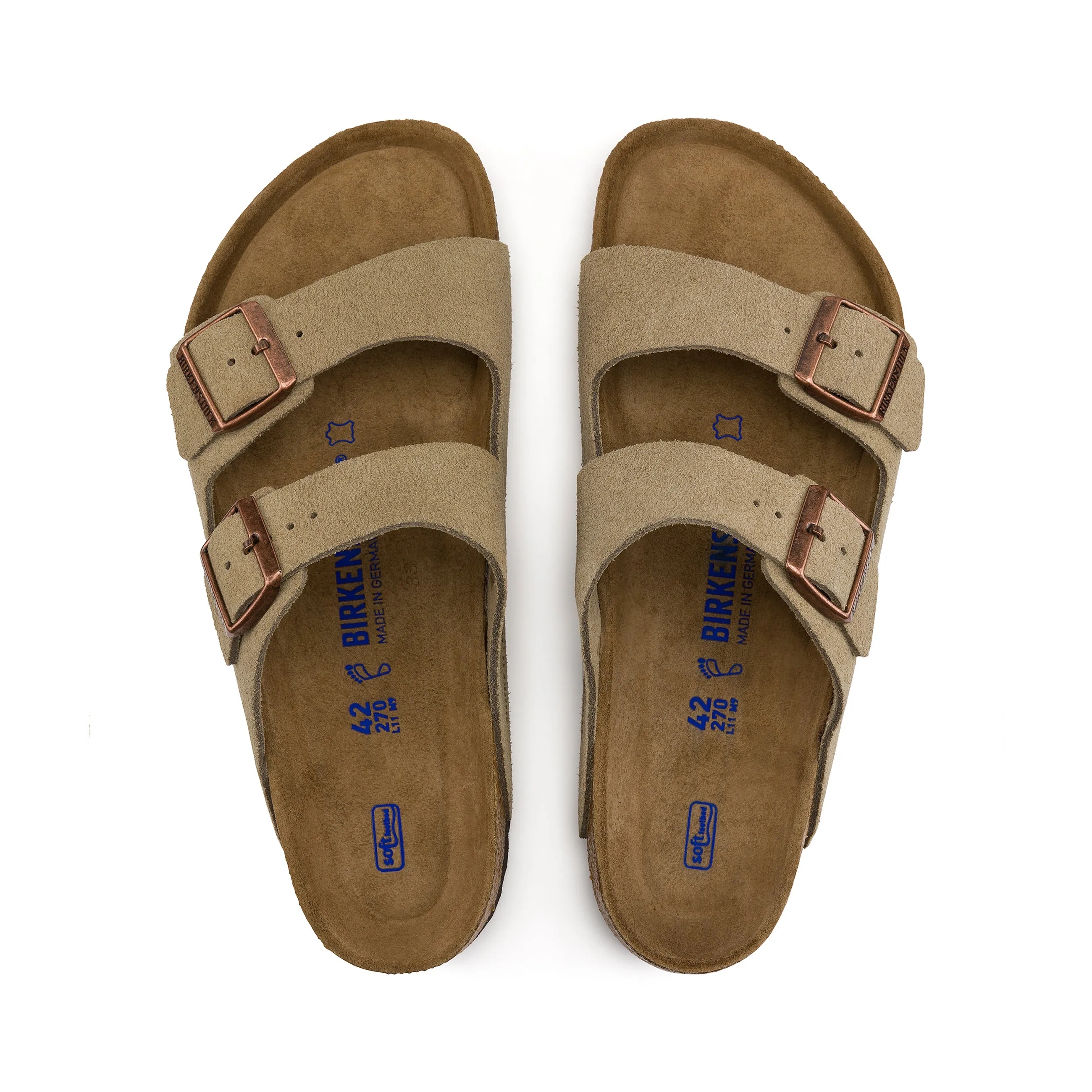 Arizona SFB Taupe Suede Leather