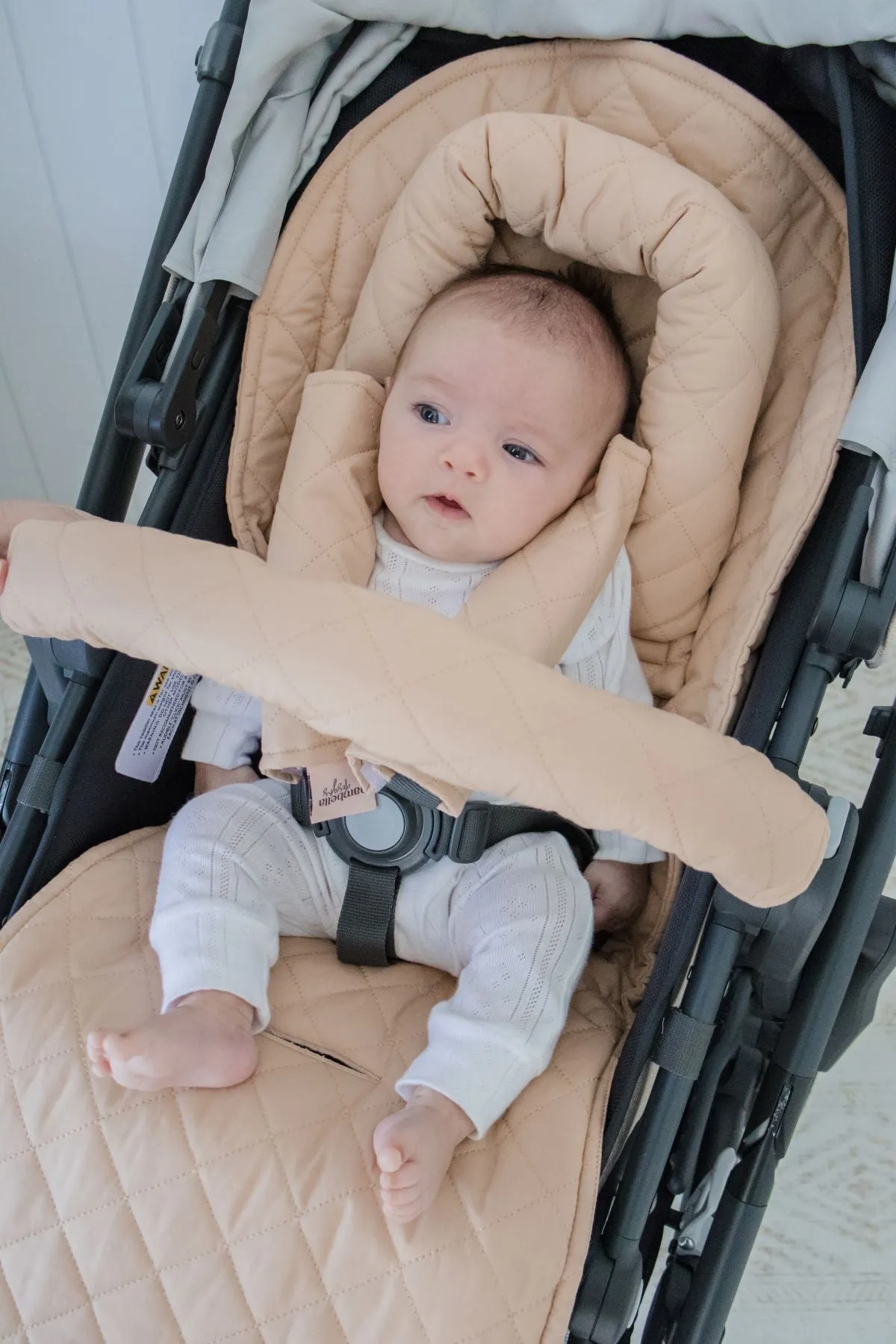 Bambella Designs Universal Quilted Pram Liner | Nude
