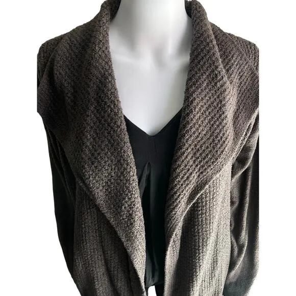 Barefoot Dreams Cozychic Lite Robe Cardigan Jacket Size XL Green With Pockets