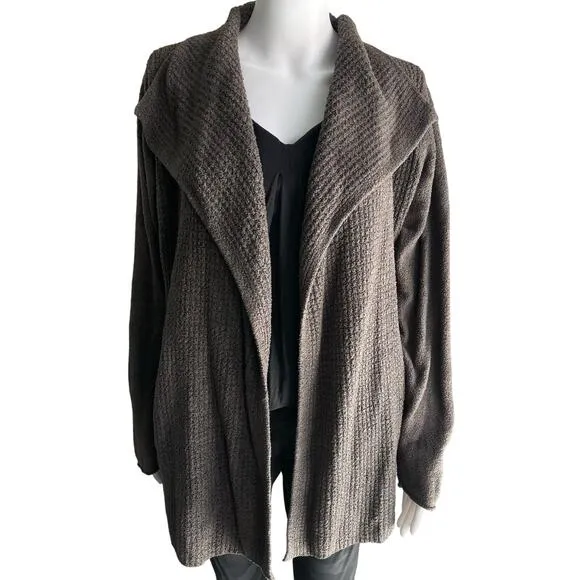 Barefoot Dreams Cozychic Lite Robe Cardigan Jacket Size XL Green With Pockets