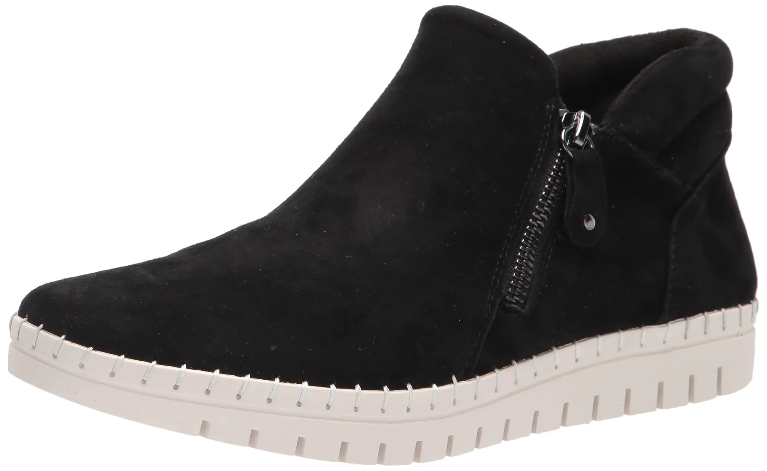 Bella Vita Women's Camberly Sport Bootie Ankle Boot, Black Kidsuede Leather, 8.5 Wide