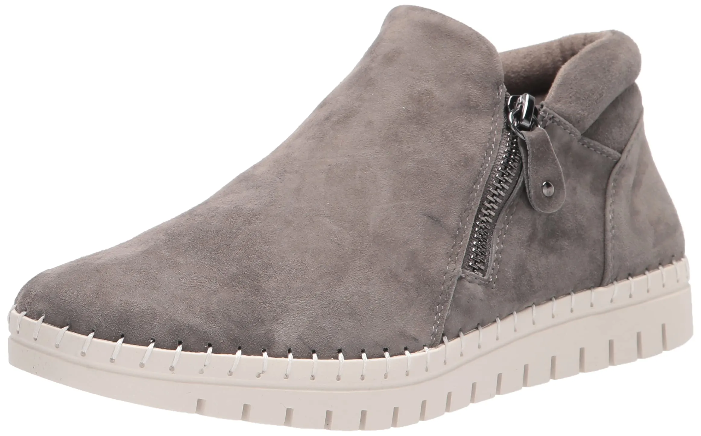 Bella Vita Women's Camberly Sport Bootie Ankle Boot, Grey Kidsuede Leather, 11 Wide