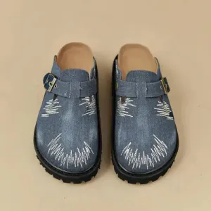 Blue Denim Loafers