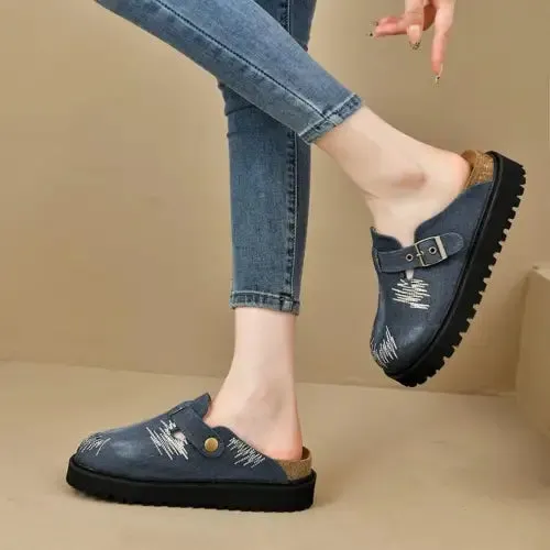 Blue Denim Loafers