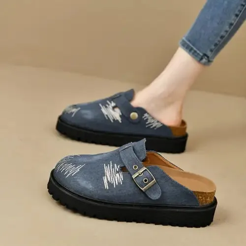Blue Denim Loafers