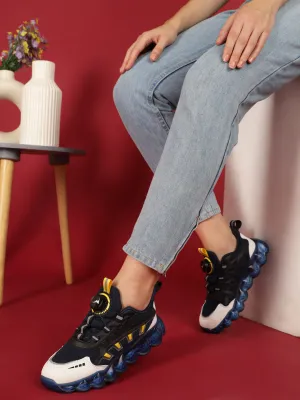 Blue Mesh Rotating Button Sneakers (TC-RS40001-BLU)
