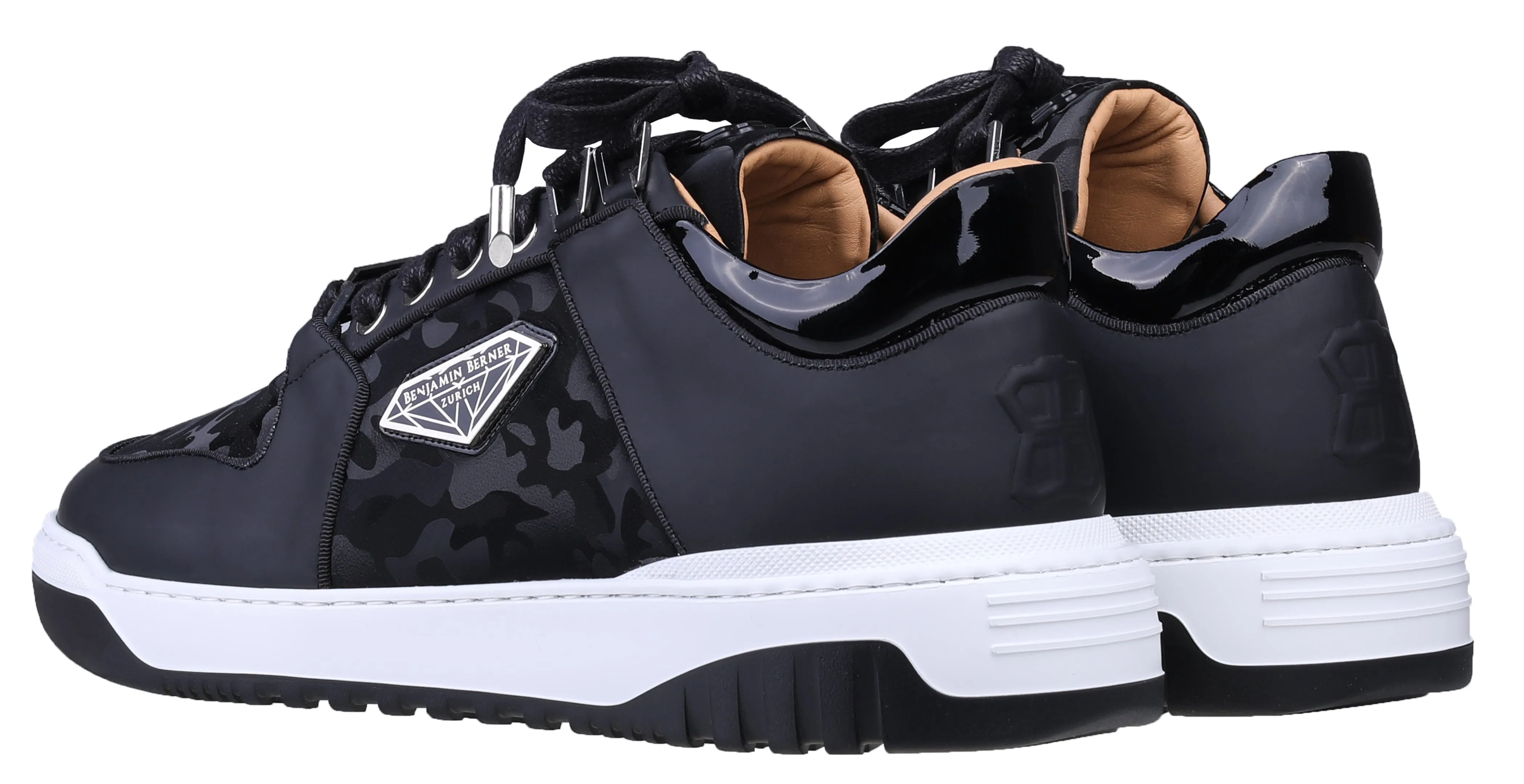 BNJ SIGMA Low-Top BLACK REFLECTIVE CAMOUFLAGE- MATT NAPPA